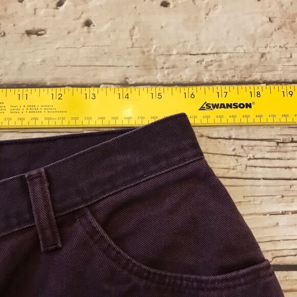 Vintage Wrangler Womens High Waisted Burgundy Plum “Mom” Jeans Size 16 (31/31) - Picture 9 of 16